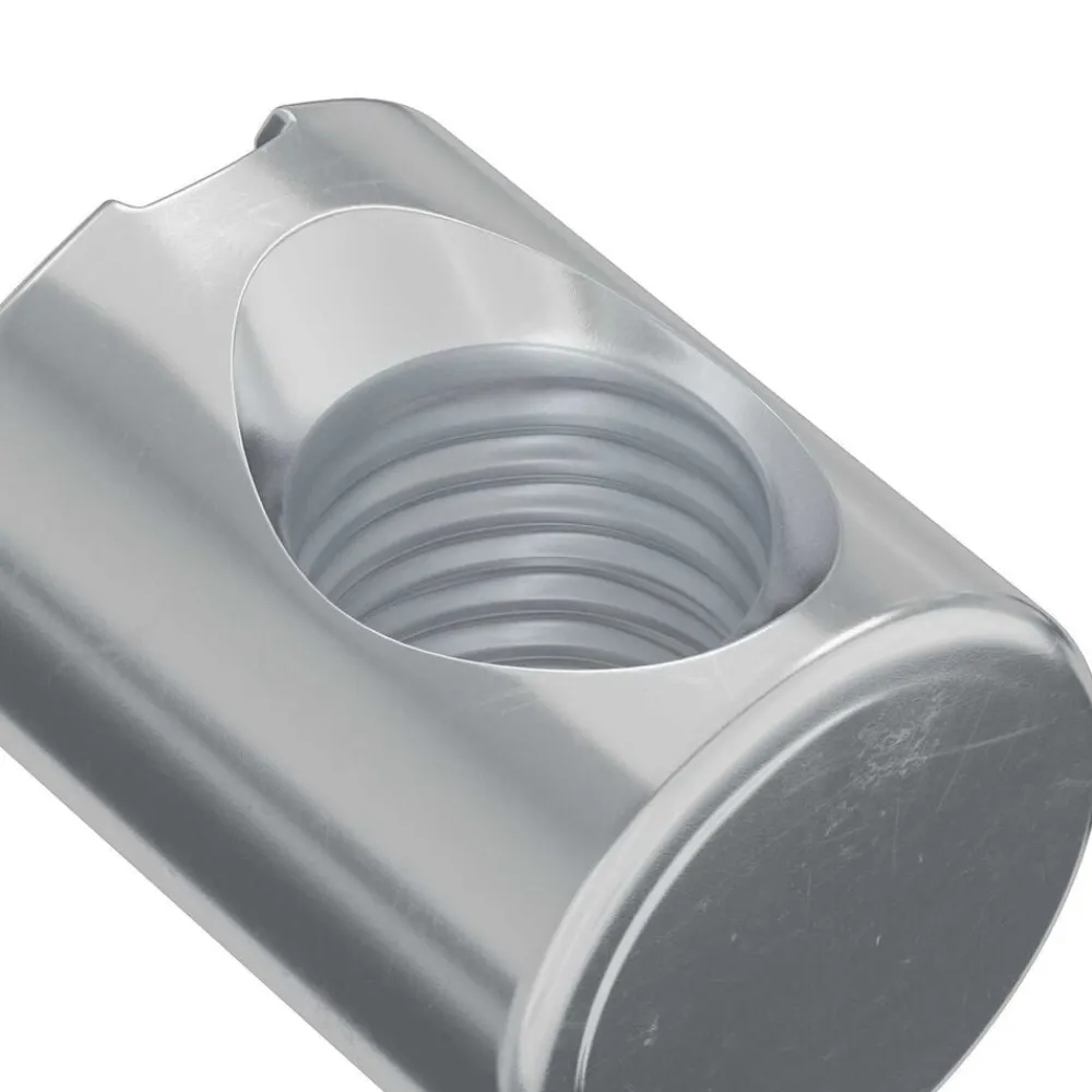 vidaXL Accesorios De Bricolaje-Tuercas de barril 2 pcs Plateado M6 x 13 mm Metal