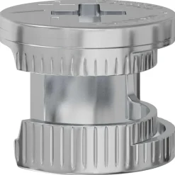 vidaXL Accesorios De Bricolaje-Tuercas de bloqueo de perno 2 pcs Plateado 12 x 10 mm Metal