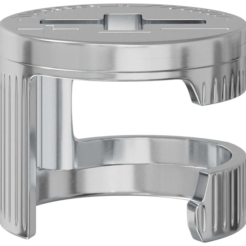 vidaXL Accesorios De Bricolaje-Tuercas de bloqueo de perno 2 pcs Plateado 12 x 10 mm Metal