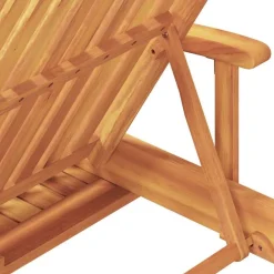vidaXL Muebles De Jardín-Tumbona 2 pcs 200 x 67 x 84 cm Madera de Acacia Sólida
