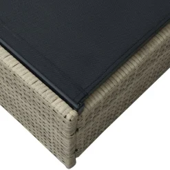 vidaXL Tumbona 200.5 x 70 x 75 cm ratán sintético Beige Hot