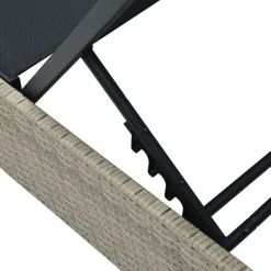 vidaXL Tumbona 200.5 x 70 x 75 cm ratán sintético Beige Hot