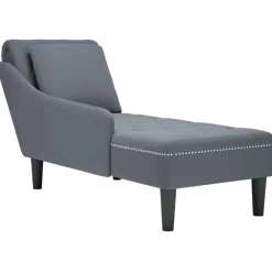 vidaXL Sillas-Tumbona con almohada reposabrazo derecho terciopelo