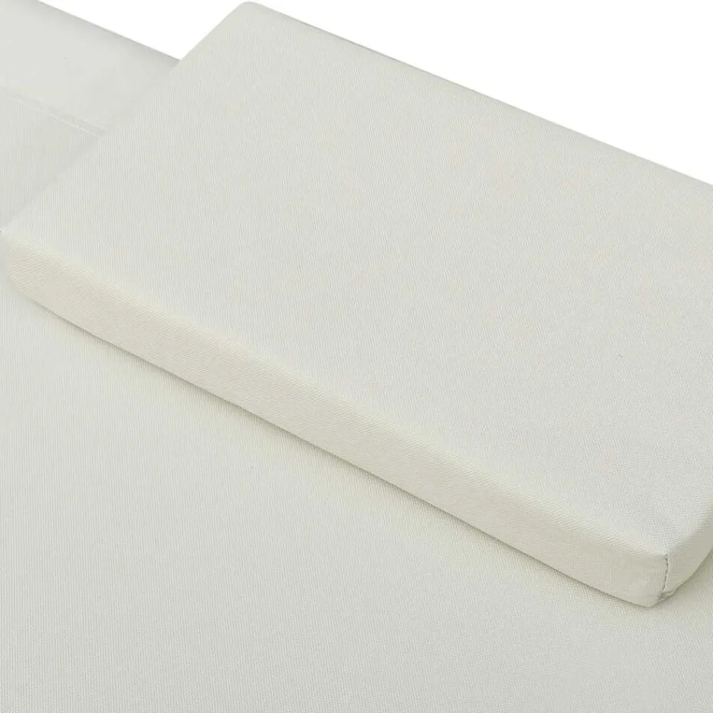 vidaXL Muebles De Jardín-Tumbona de exterior con dosel y almohadas