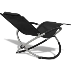 vidaXL Muebles De Jardín-Tumbona geométrica de jardín acero