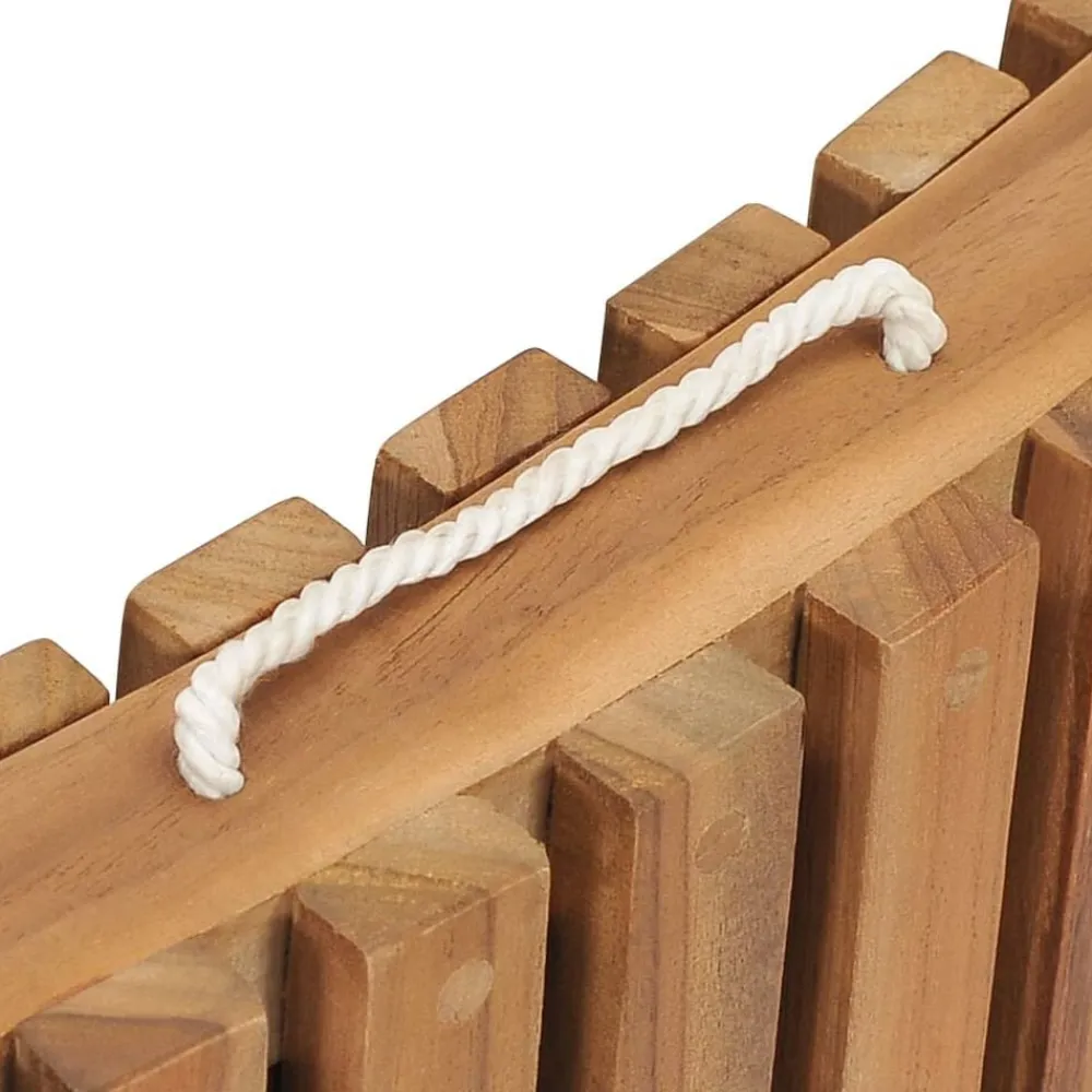 vidaXL Tumbona plegable con mesa de madera maciza de teca Sale