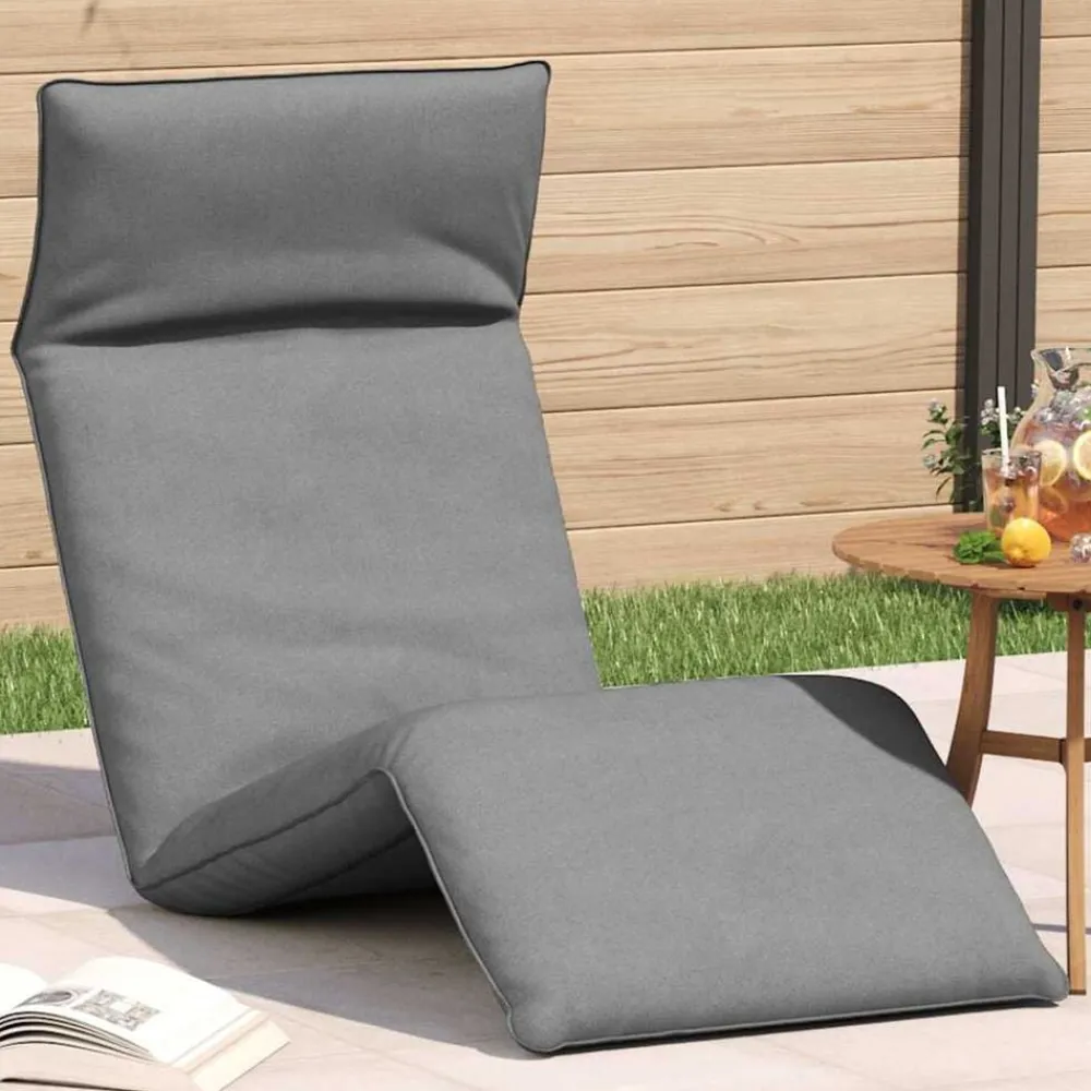 vidaXL Tumbona plegable 175x54x8,5 cm tejido oxford Gris Hot