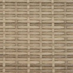 vidaXL Muebles De Jardín-Tumbonas 2 piezas con mesa ratán sintético beige