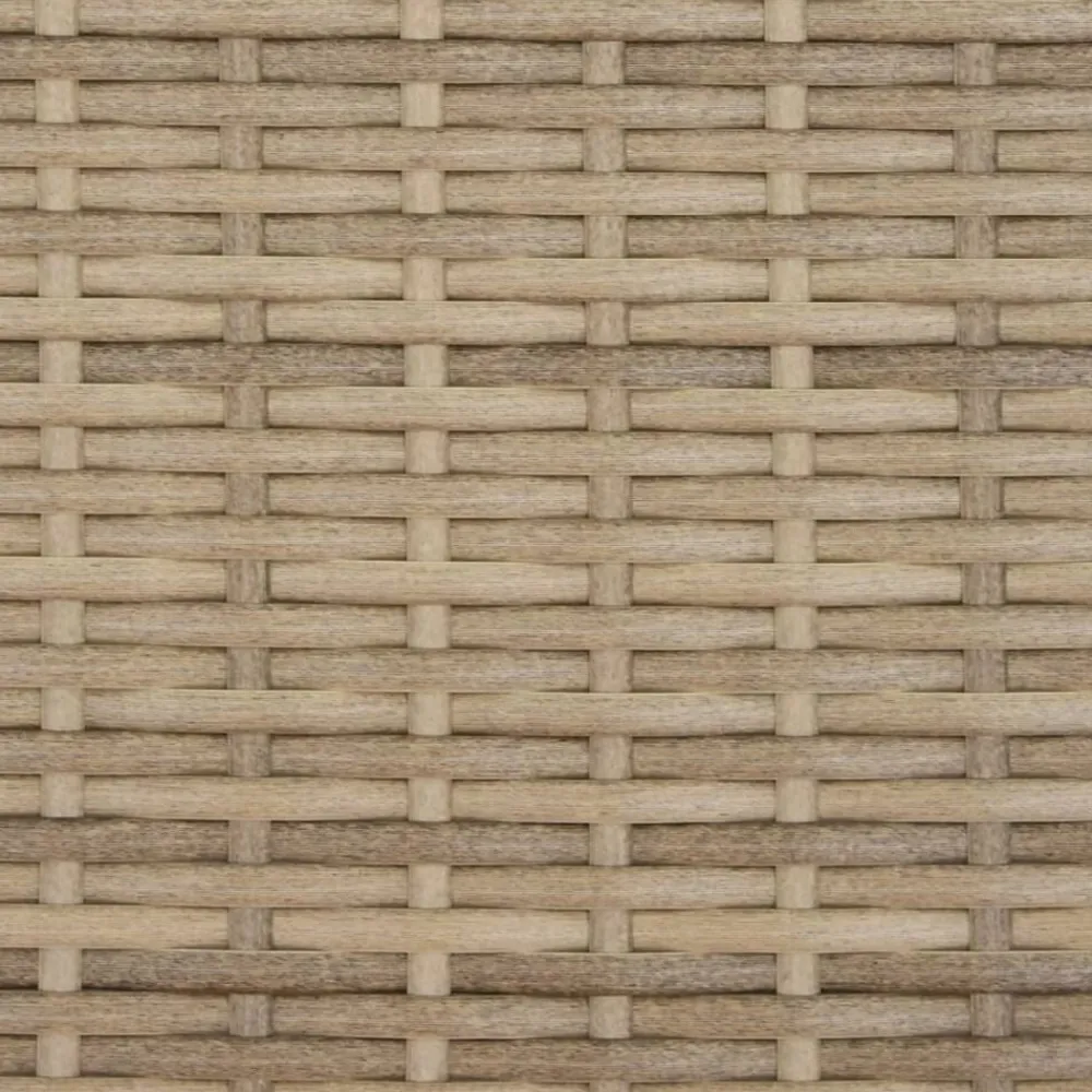 vidaXL Tumbonas 2 piezas con mesa ratán sintético Beige Best
