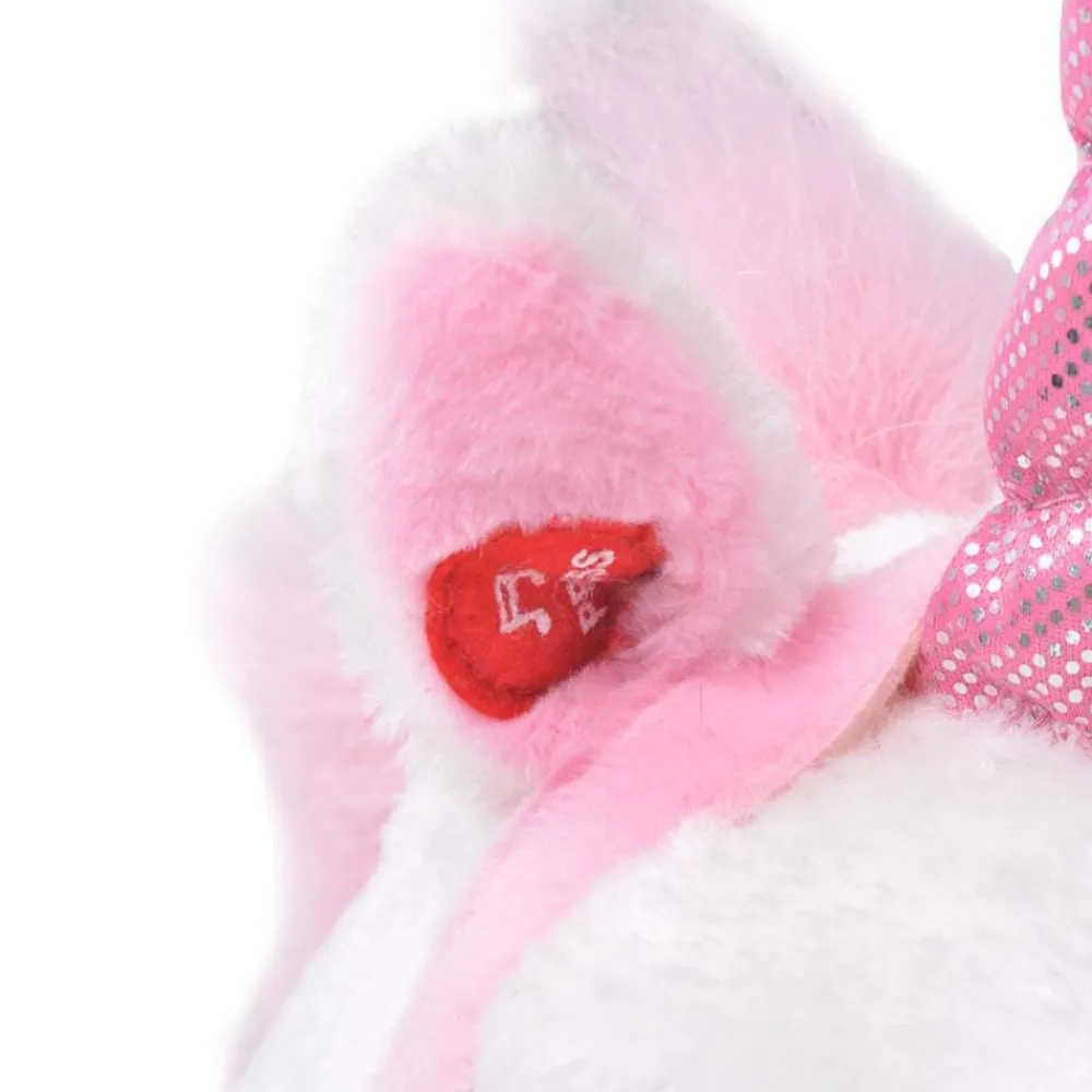 vidaXL Unicornio de peluche de pie blanco y rosa XXL Clearance