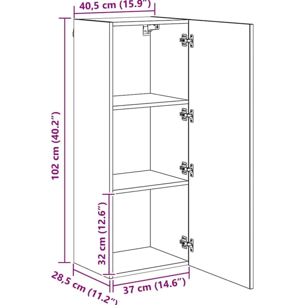 vidaXL Unidad de Pared para TV 5 pcs Madera de ingeniería Roble negro Hot