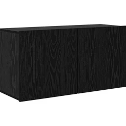 vidaXL Unidad de Pared para TV 5 pcs Madera de ingeniería Roble negro Hot