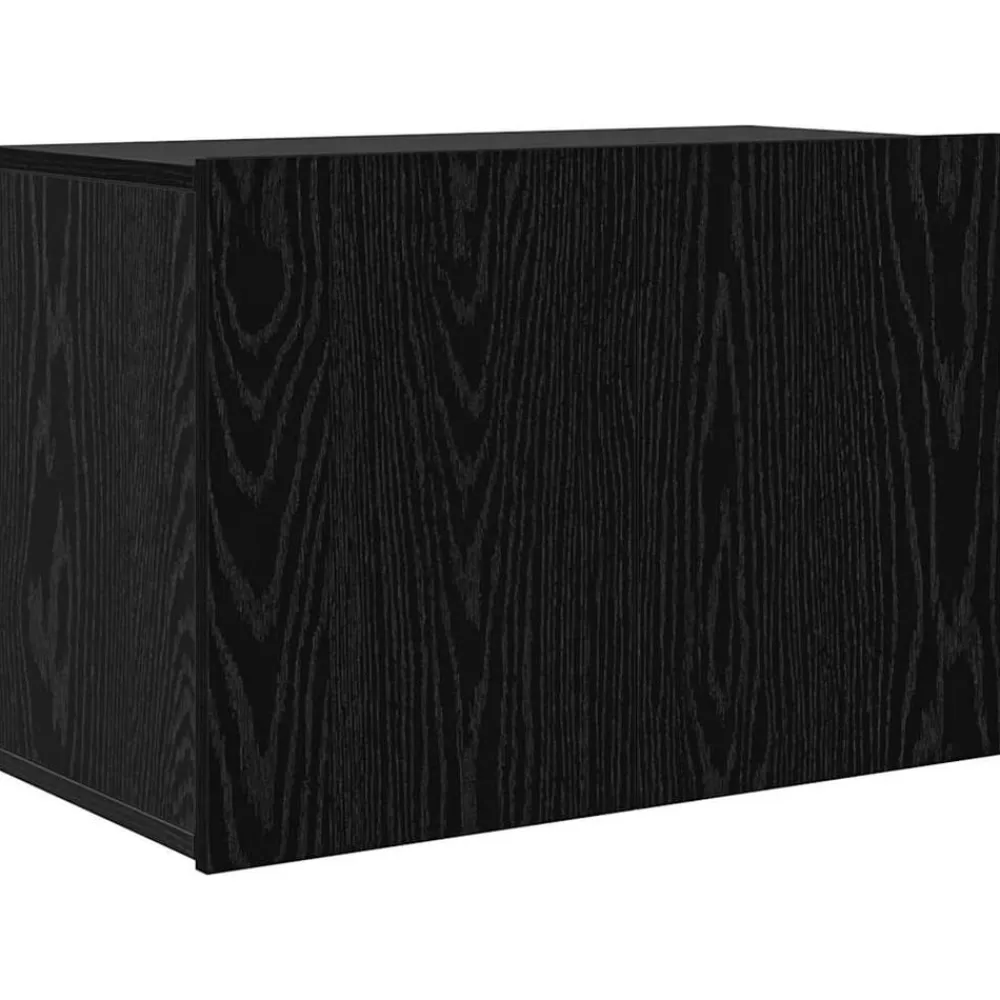 vidaXL Unidad de Pared para TV 5 pcs Madera de ingeniería Roble negro Hot