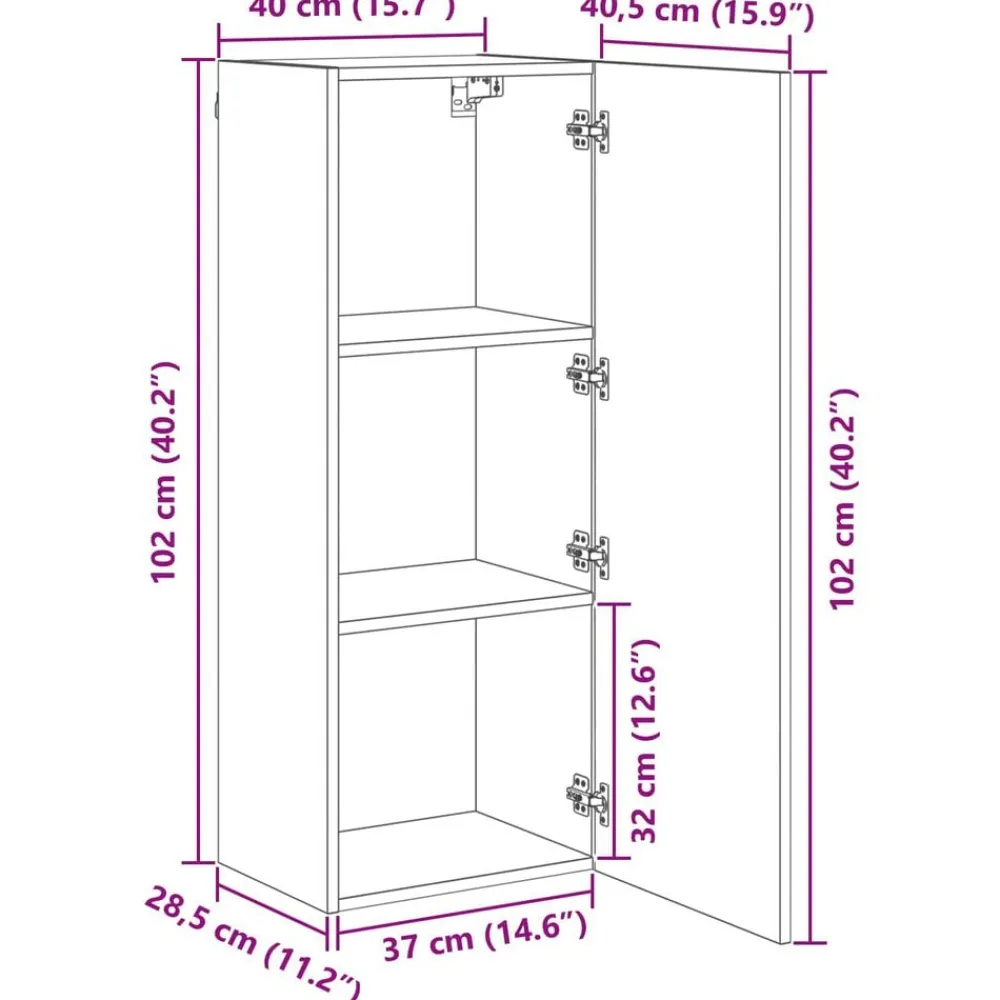 vidaXL Muebles Tv-Unidad de Pared para TV 5 pcs