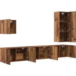 vidaXL Muebles Tv-Unidad de Pared para TV 5 pcs