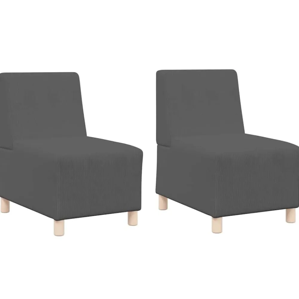 vidaXL Sofás-Unidad de Sofá Modular sin Brazos 2 pcs