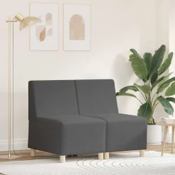 vidaXL Sofás-Unidad de Sofá Modular sin Brazos 2 pcs