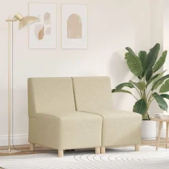 vidaXL Sofás-Unidad de Sofá Modular sin Brazos 2 pcs 55 x 74 x 82 cm