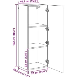 vidaXL Unidades de pared para TV 4 pcs Roble artesanal Roble artisan Outlet