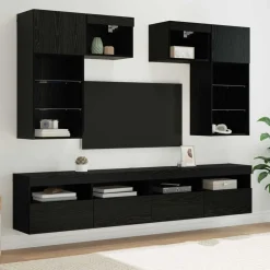 vidaXL Muebles Tv-Unidades de pared para TV 6 pcs Roble artesanal