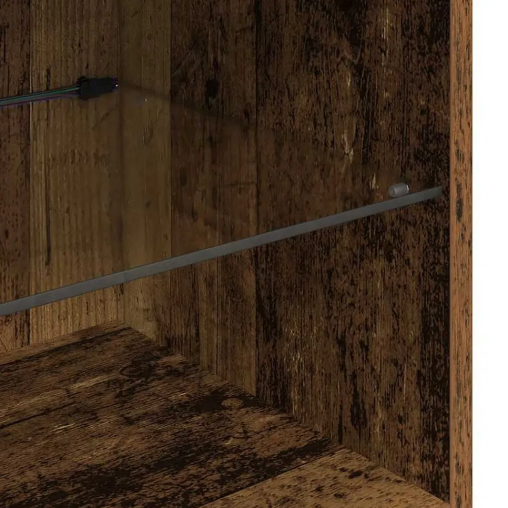 vidaXL Unidades de pared para TV 8 pcs Madera vieja Madera envejecida Best