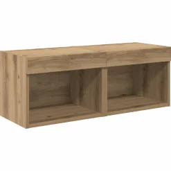 vidaXL Unidades de pared para TV 8 pcs Roble artesanal Roble artisan Best