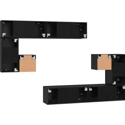 vidaXL Muebles Tv-Unidades de TV 4 pcs Madera contrachapada