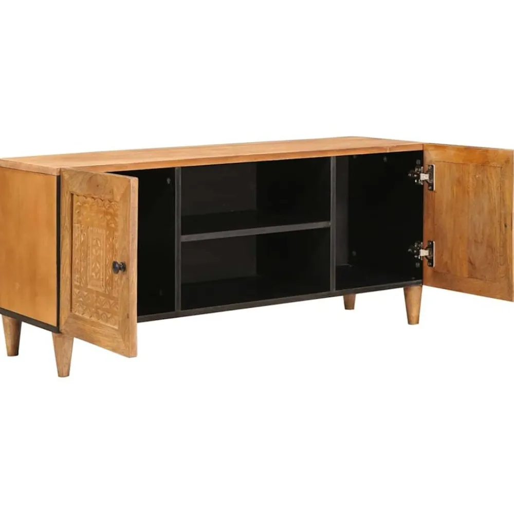 vidaXL Unidades de TV con estante Marrón Claro 105 x 33 x 46 cm Marrón claro (acabado desértico) Outlet