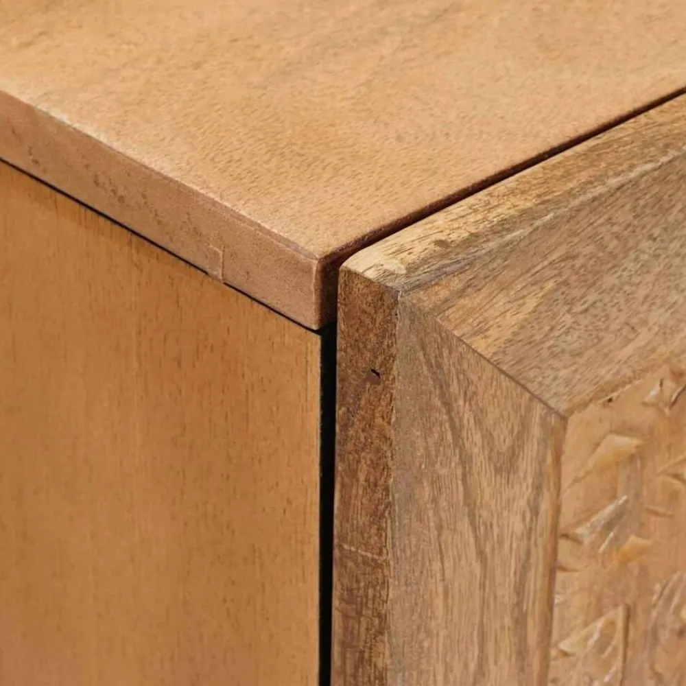 vidaXL Unidades de TV con estante Marrón Claro 105 x 33 x 46 cm Marrón claro (acabado desértico) Outlet