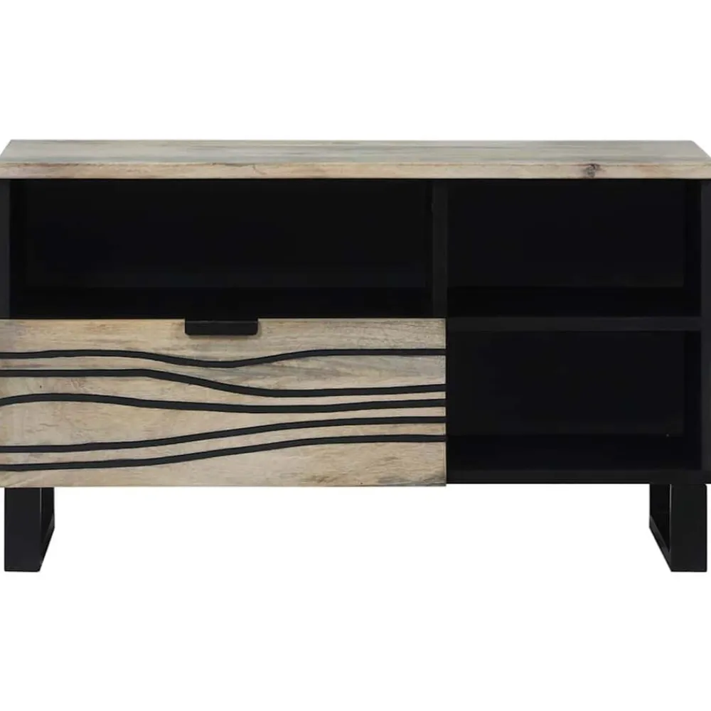 vidaXL Unidades de TV con cajón 80 x 33 x 46 cm Madera contrachapada White Sale