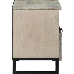 vidaXL Unidades de TV con cajón 80 x 33 x 46 cm Madera contrachapada White Sale