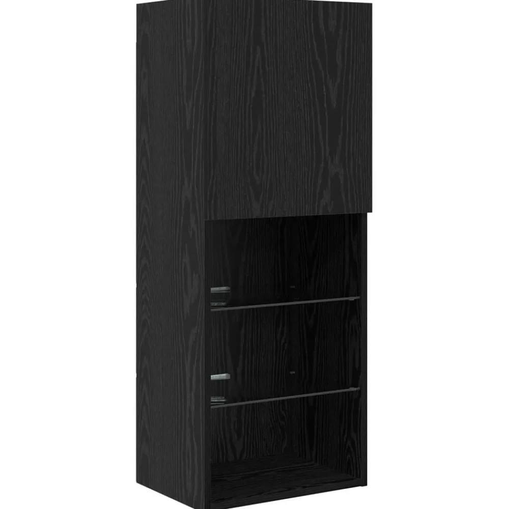 vidaXL Muebles Tv-Unidades de TV de Pared con LED con LED 5 pcs