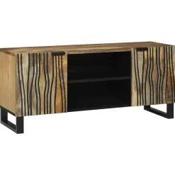 vidaXL Unidades de TV Marrón 105 x 33 x 46 cm Madera contrachapada Natural Online