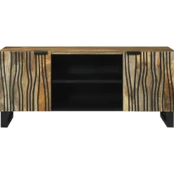 vidaXL Unidades de TV Marrón 105 x 33 x 46 cm Madera contrachapada Natural Online