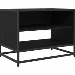 vidaXL Unidades de TV 61 x 40 x 46 cm Madera contrachapada Roble negro Clearance