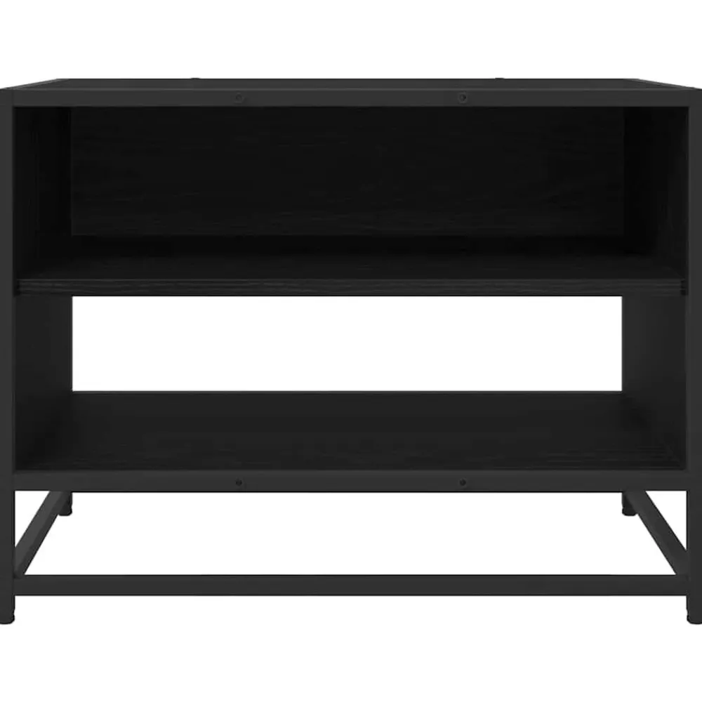 vidaXL Unidades de TV 61 x 40 x 46 cm Madera contrachapada Roble negro Clearance
