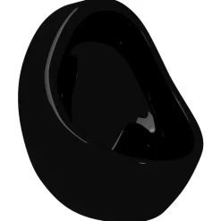 vidaXL Urinario de pared con válvula de descarga cerámica Negro New
