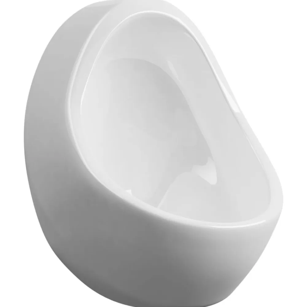 vidaXL Fontanería-Urinario de pared con válvula de descarga cerámica