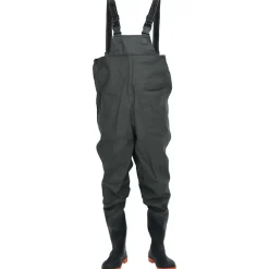 vidaXL Vadeador de pecho con botas talla 45 Verde oscuro Sale