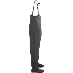 vidaXL Vadeador de pecho con botas talla 45 Verde oscuro Sale