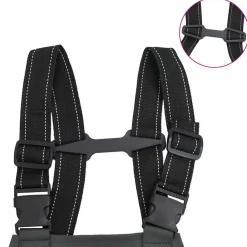 vidaXL Actividades Al Aire Libre-Vadeador de pecho con botas talla 43