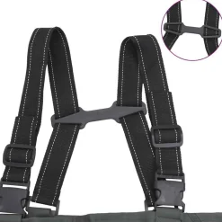 vidaXL Actividades Al Aire Libre-Vadeador de pecho con botas y cinturón talla 38