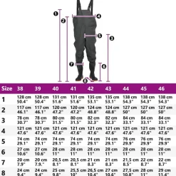 vidaXL Actividades Al Aire Libre-Vadeador de pecho con botas talla 38