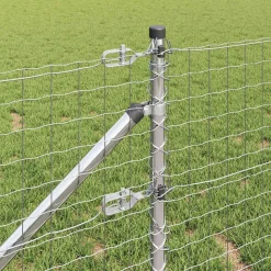 vidaXL Valla con Poste Plateado 0,4 x 10 m Acero Acero galvanizado Online