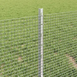 vidaXL Valla con Poste Plateado 0,4 x 10 m Acero Acero galvanizado Best