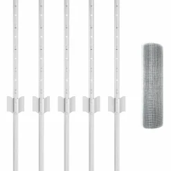 vidaXL Valla con Poste Plateado 0,4 x 10 m Acero Acero galvanizado Best