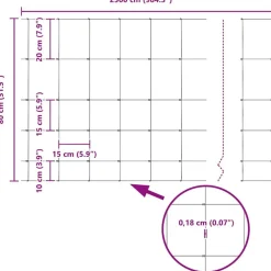 vidaXL Valla con Poste Plateado 0,8 x 25 m Acero Acero galvanizado Clearance
