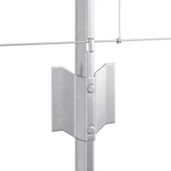 vidaXL Valla con Poste Plateado 0,8 x 25 m Acero Acero galvanizado Clearance