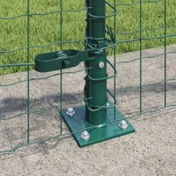 vidaXL Vallas De Jardín-Valla con Poste 0,4 x 10 m Acero y PVC