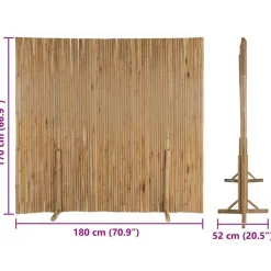 vidaXL Valla de bambú 180x170 cm New